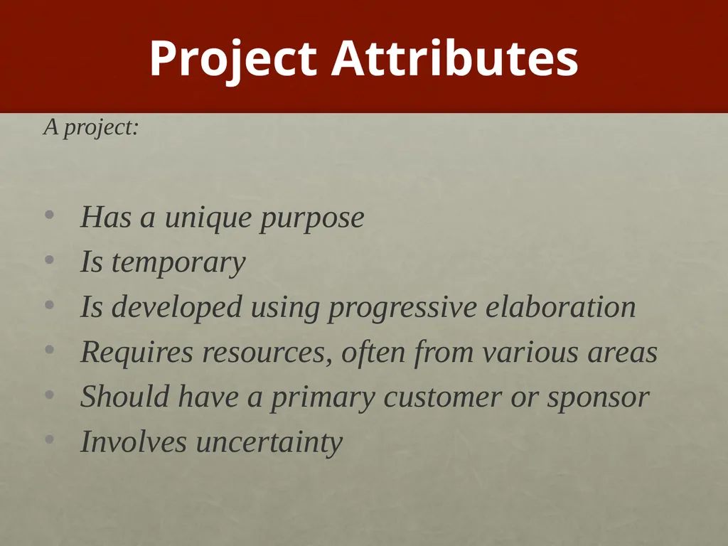 Project Management What is Project Management? - slide 30 of 37