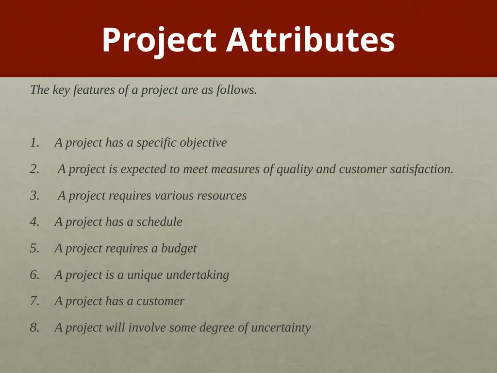 Project Management What is Project Management? - slide 31 of 37