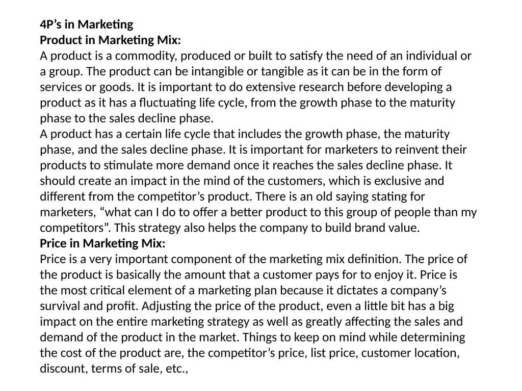 Marketing Mix Definition of Marketing Mix The - slide 3 of 5