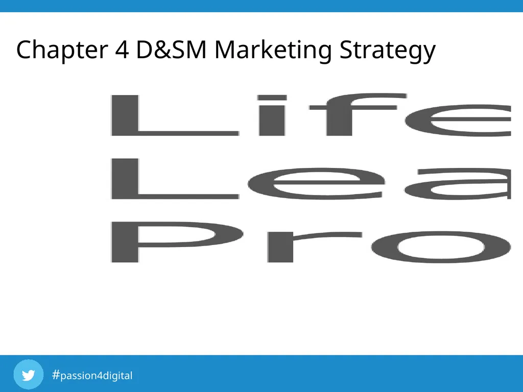 Chapter 4 D&SM Marketing Strategy Learning - slide 1 of 21