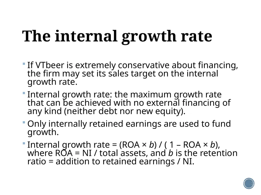 Chapter 3: Long-term financial planning Corporate - slide 19 of 23