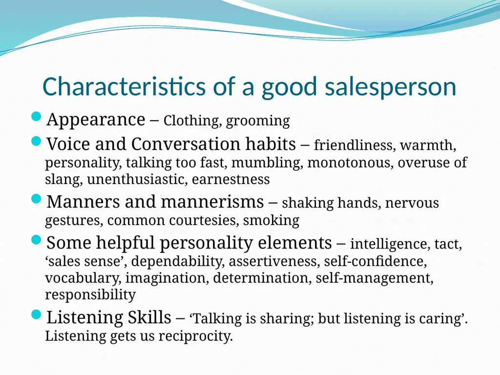 Introduction to Selling What is Selling? The AMA - slide 13 of 16
