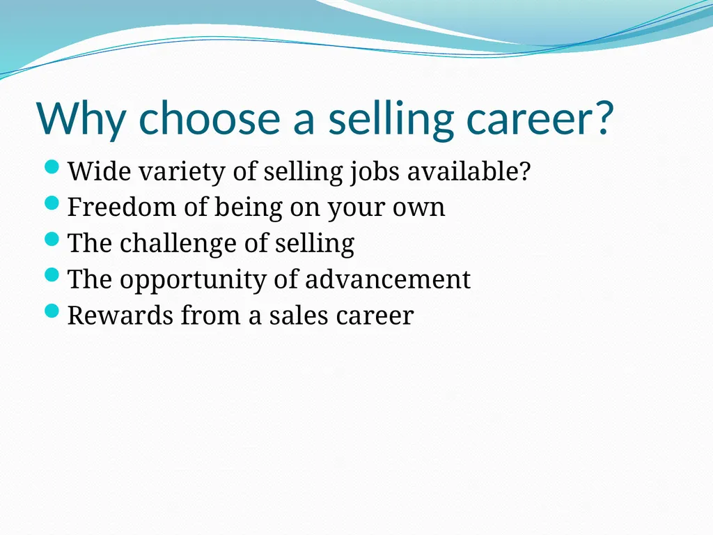 Introduction to Selling What is Selling? The AMA - slide 7 of 16