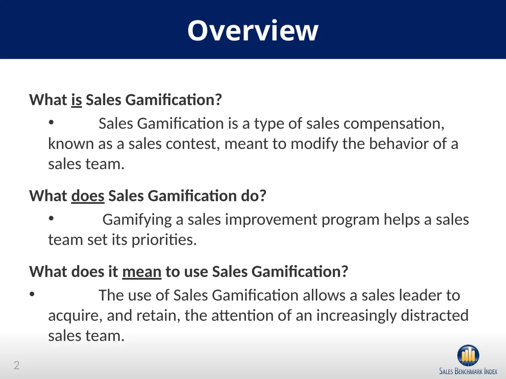 Sales Gamification Overview What is Sales - slide 2 of 9