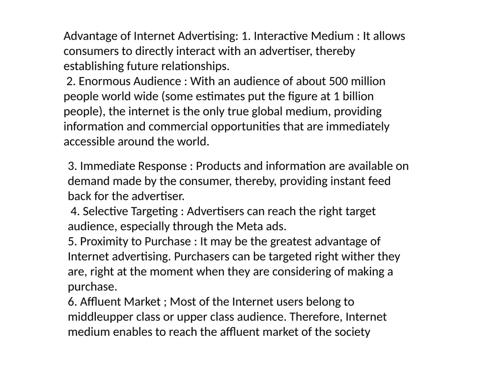 Advertising Media, Factors considered for - slide 9 of 14