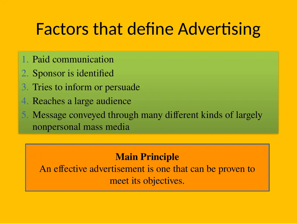 Advertising Principles Learning Outcomes Provide - slide 4 of 27