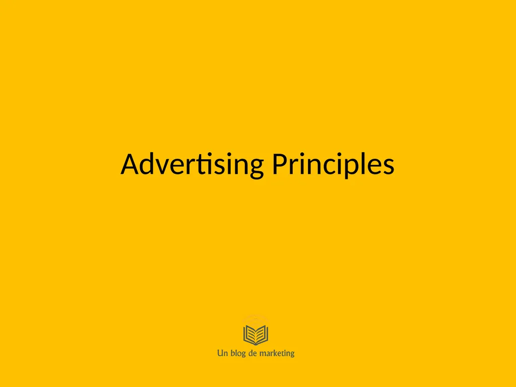 Advertising Principles Learning Outcomes Provide