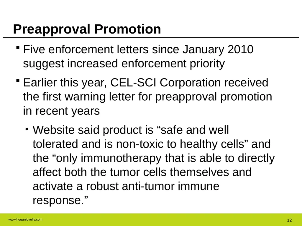 Drug Advertising & Promotion: A Practical Guide to - slide 12 of 47