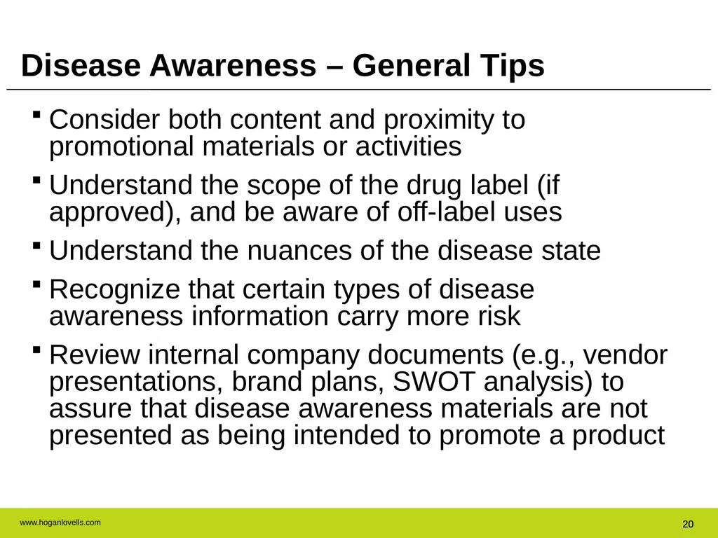 Drug Advertising & Promotion: A Practical Guide to - slide 20 of 47