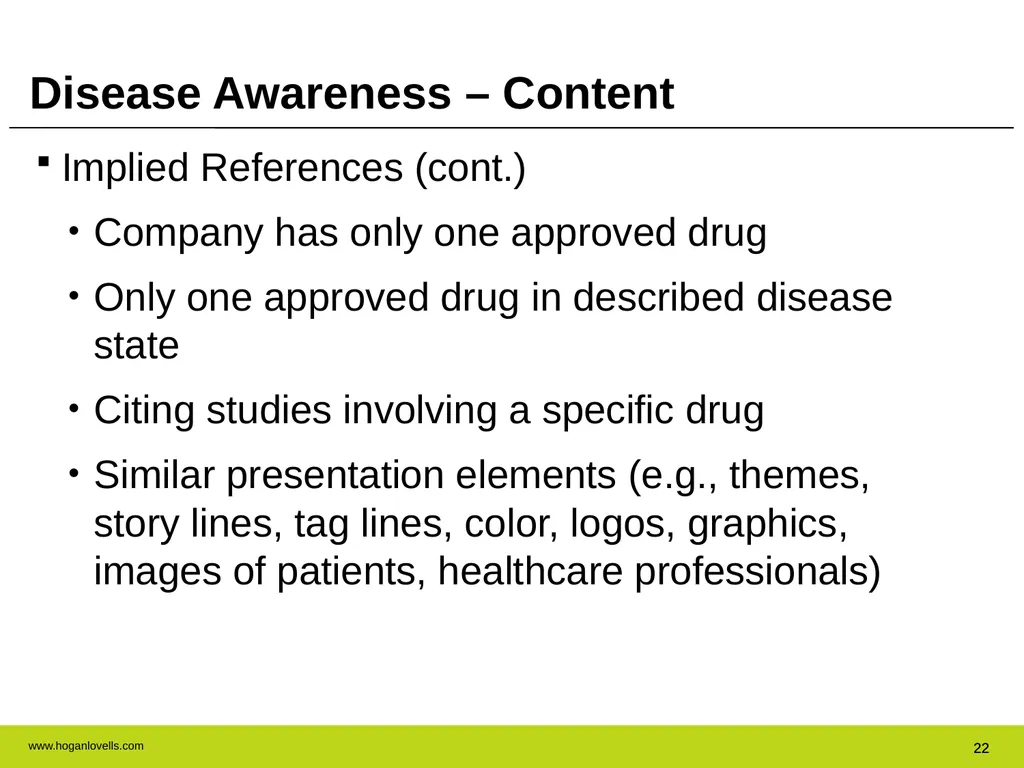Drug Advertising & Promotion: A Practical Guide to - slide 22 of 47