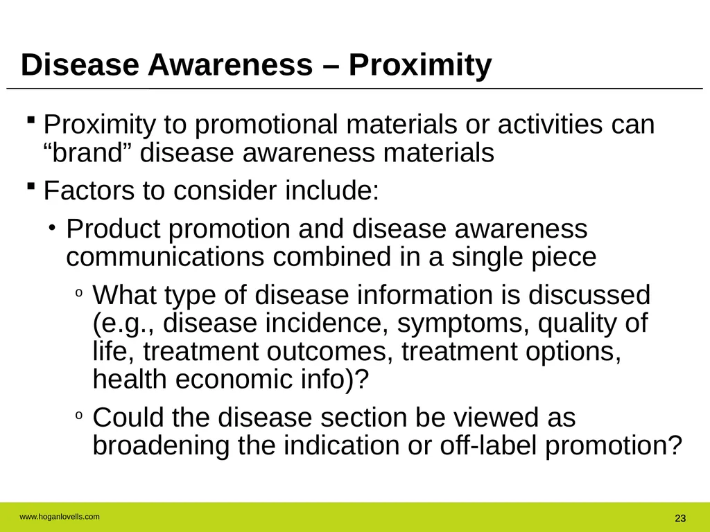 Drug Advertising & Promotion: A Practical Guide to - slide 23 of 47