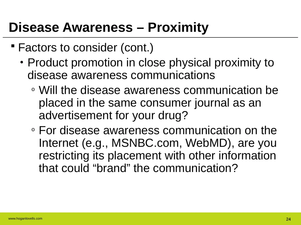 Drug Advertising & Promotion: A Practical Guide to - slide 24 of 47