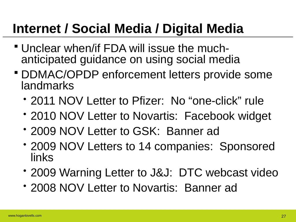 Drug Advertising & Promotion: A Practical Guide to - slide 27 of 47