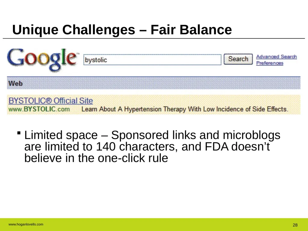 Drug Advertising & Promotion: A Practical Guide to - slide 28 of 47