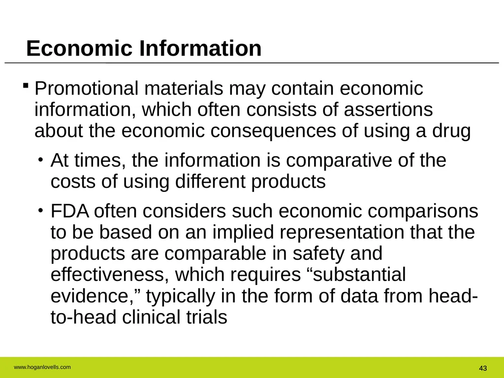 Drug Advertising & Promotion: A Practical Guide to - slide 43 of 47