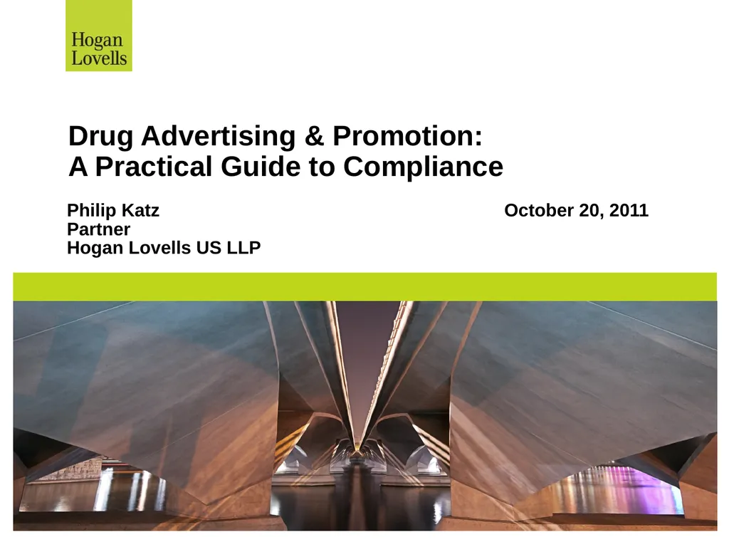 Drug Advertising & Promotion: A Practical Guide to
