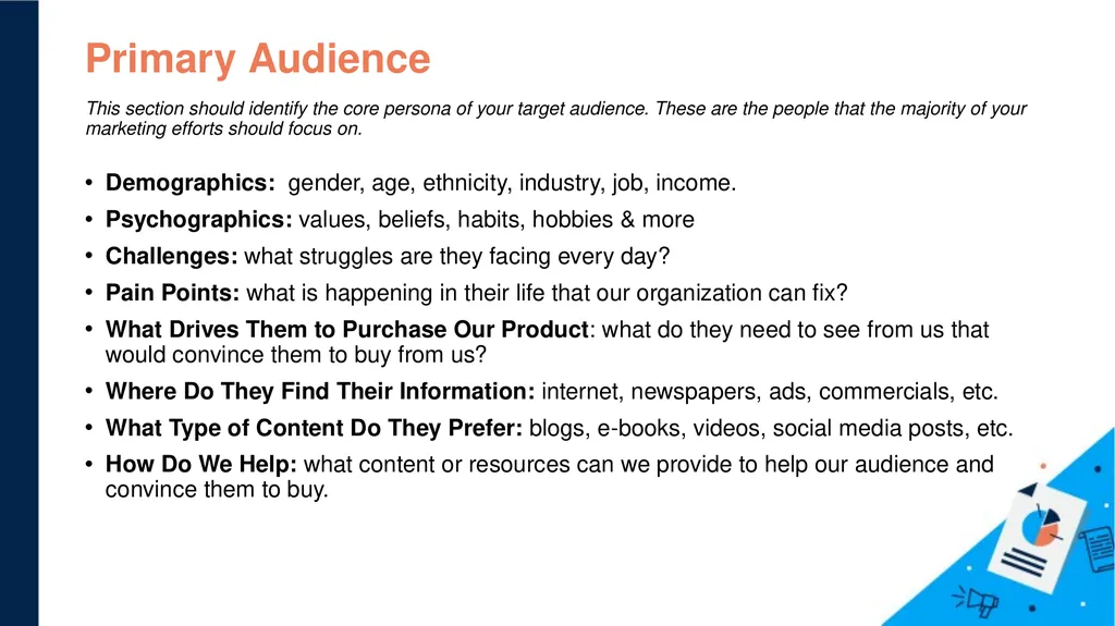 Content Marketing Strategy Template [Insert - slide 9 of 34