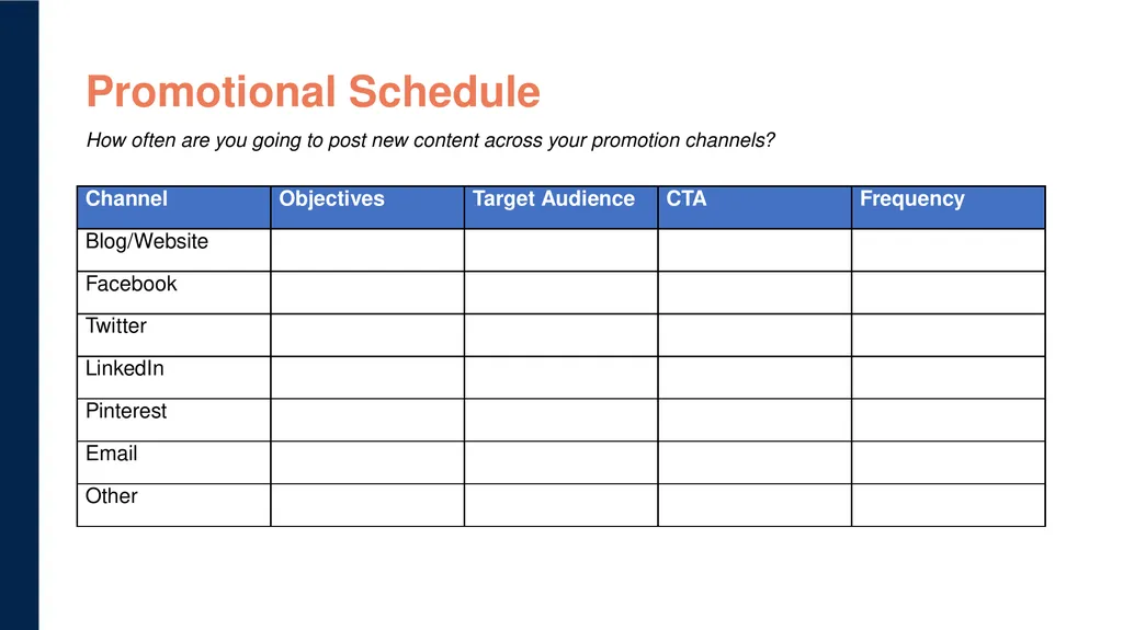 Content Marketing Strategy Template [Insert - slide 27 of 34