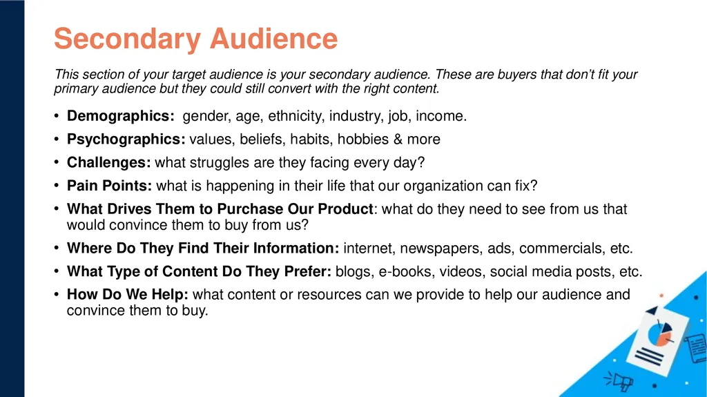 Content Marketing Strategy Template [Insert - slide 10 of 34