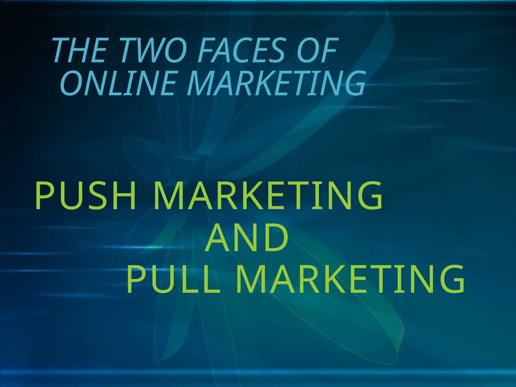 THE NEW AGE OF MARKETING E-MARKETING Definition of - slide 21 of 27