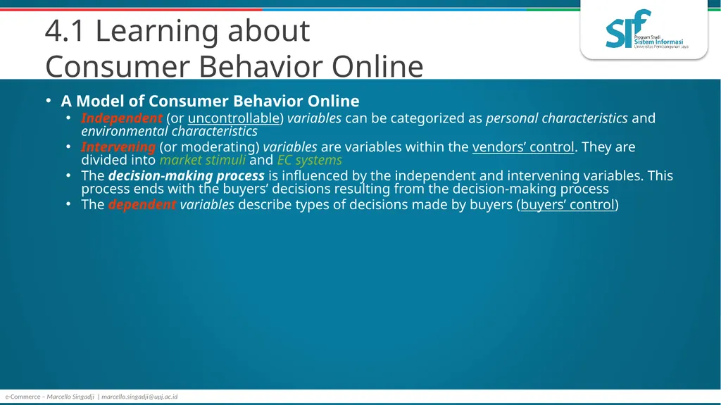 Consumer Behavior, Market Research, and - slide 4 of 74