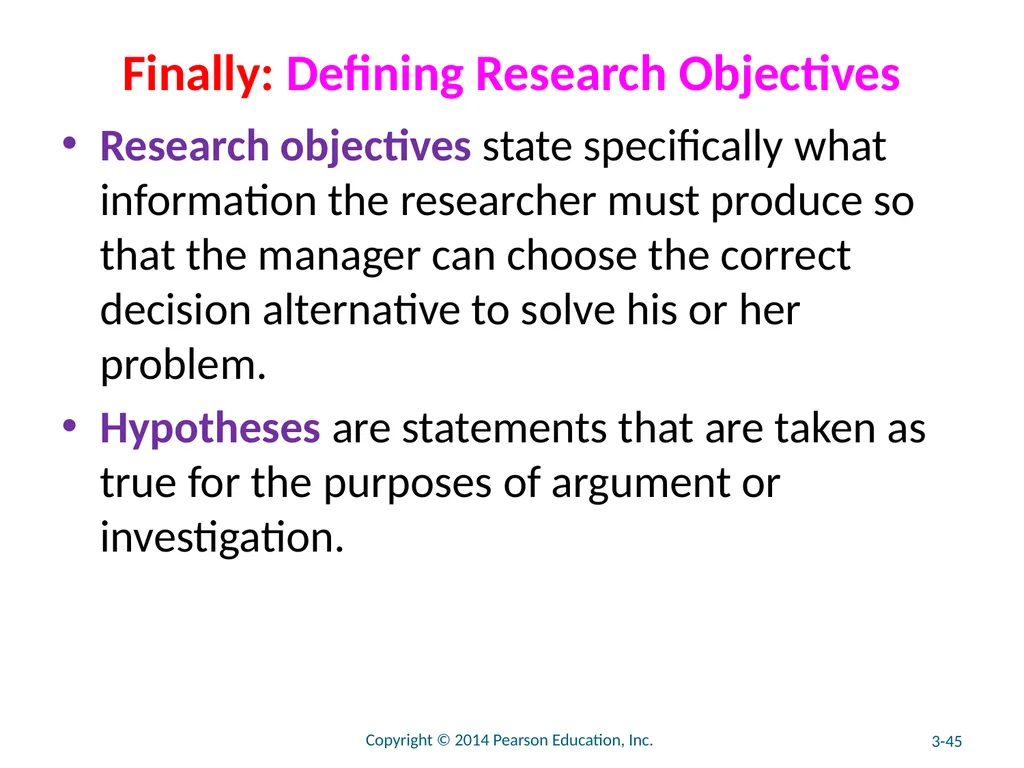 Chapter 3 The Marketing Research Process and - slide 45 of 52