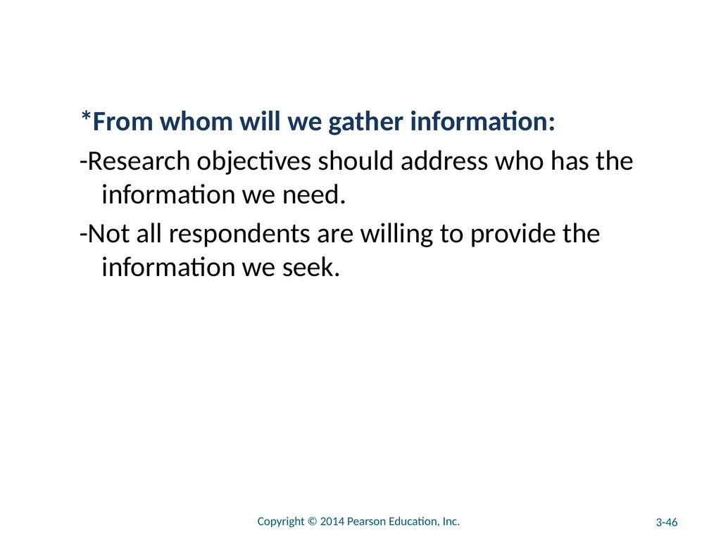 Chapter 3 The Marketing Research Process and - slide 46 of 52