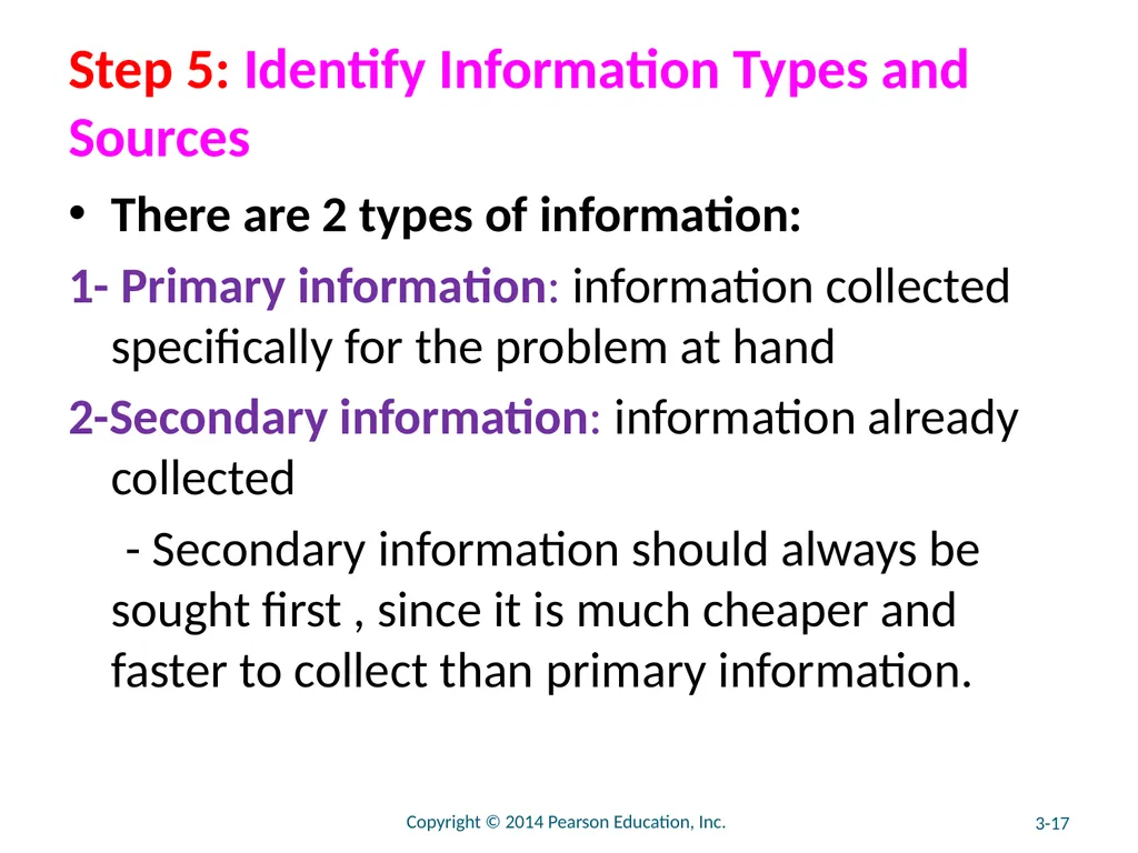Chapter 3 The Marketing Research Process and - slide 17 of 52