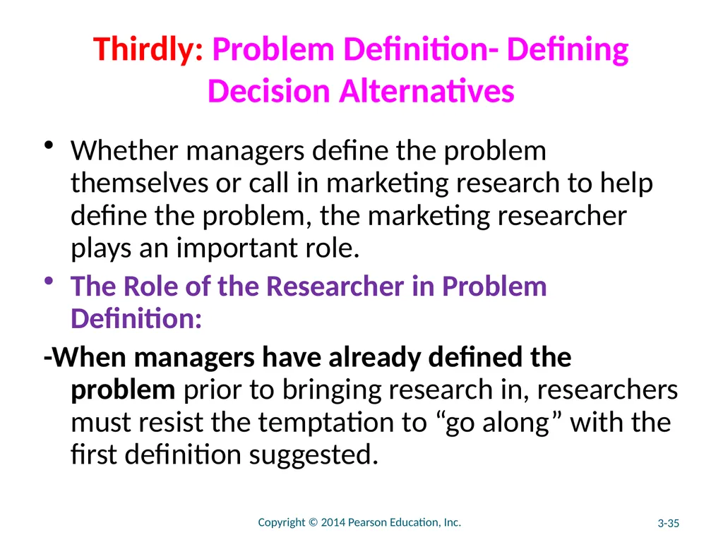 Chapter 3 The Marketing Research Process and - slide 35 of 52