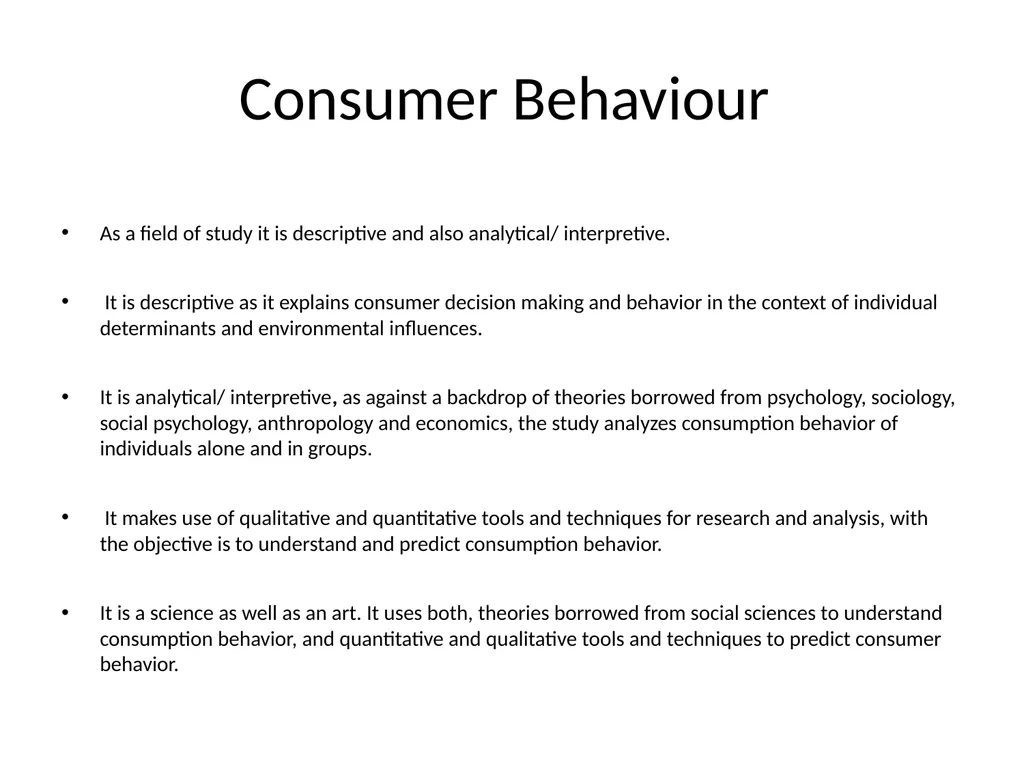 Consumer Behaviour 6th Semester IMBA Maleeha Gul - slide 7 of 29