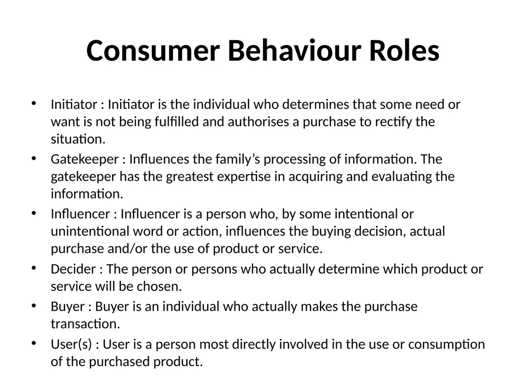 Consumer Behaviour 6th Semester IMBA Maleeha Gul - slide 10 of 29
