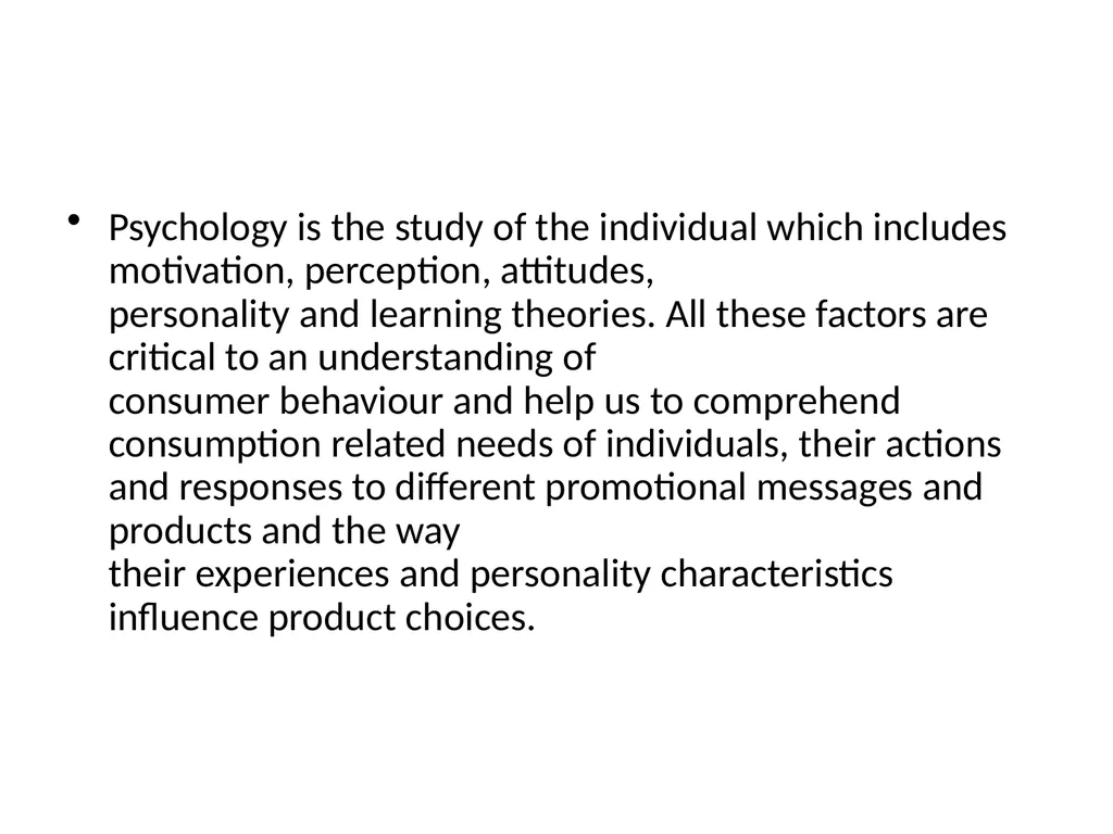 Consumer Behaviour 6th Semester IMBA Maleeha Gul - slide 22 of 29
