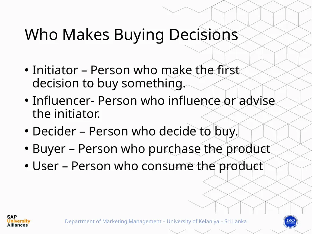 Consumer ??? Buyer behavior in Consumer market - slide 13 of 16