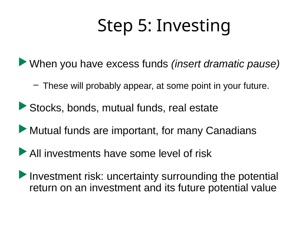 U of S GSA Financial Planning Presentation Brian - slide 33 of 37