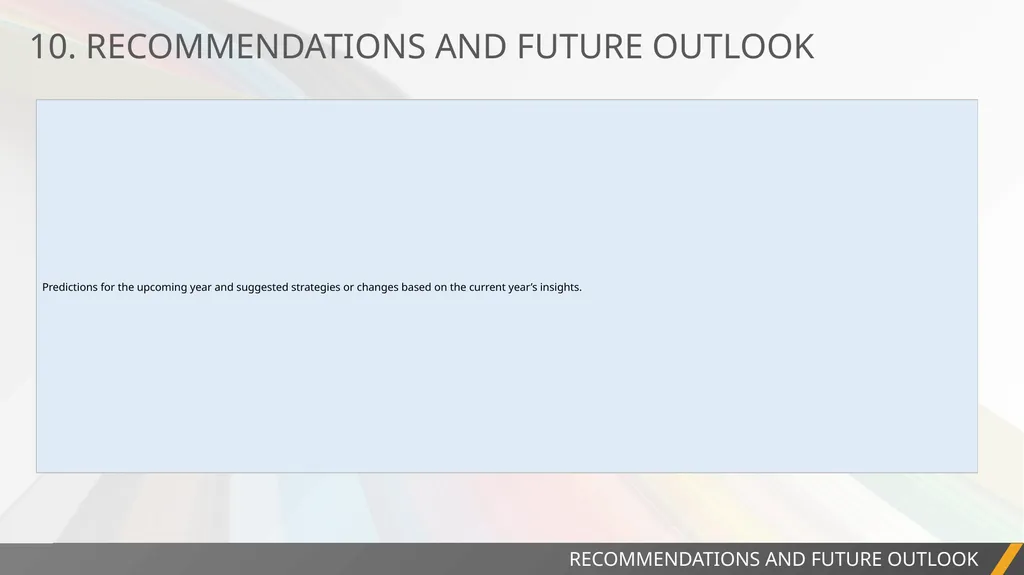 PROJECT REPORT ANNUAL MARKETING REPORT - slide 12 of 13