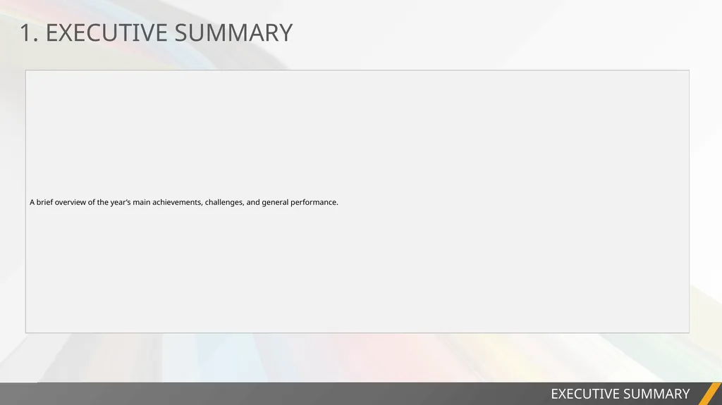 PROJECT REPORT ANNUAL MARKETING REPORT - slide 3 of 13