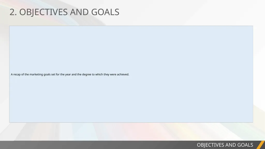 PROJECT REPORT ANNUAL MARKETING REPORT - slide 4 of 13