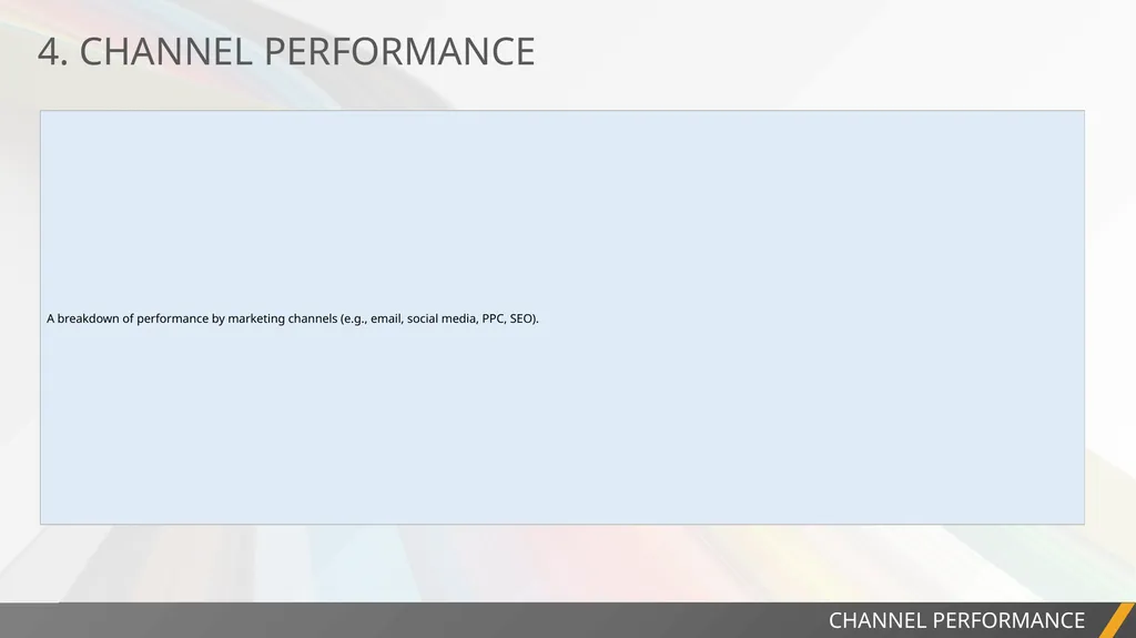 PROJECT REPORT ANNUAL MARKETING REPORT - slide 6 of 13