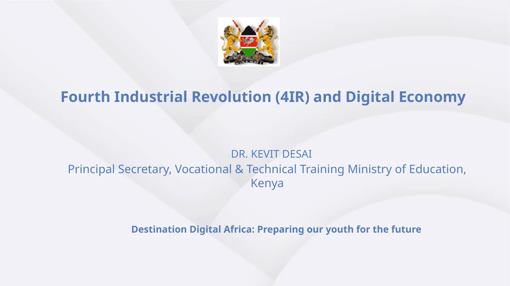 Fourth Industrial Revolution (4IR) and Digital - slide 1 of 11