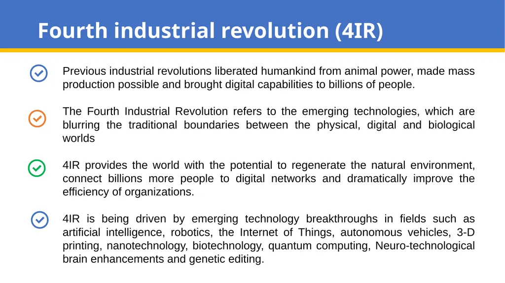 Fourth Industrial Revolution (4IR) and Digital - slide 2 of 11