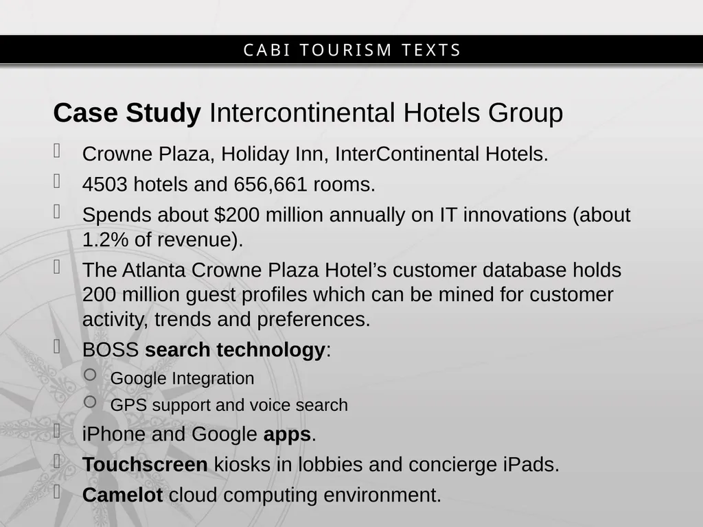 Chapter 1 Introduction to Tourism and Information - slide 16 of 16