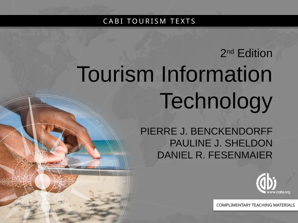 Chapter 1 Introduction to Tourism and Information - slide 1 of 16