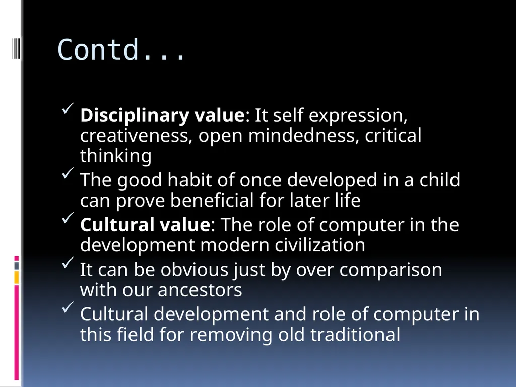 AIMS & OBJECTIVES OF TEACHING COMPUTER SCIENCE - slide 18 of 20
