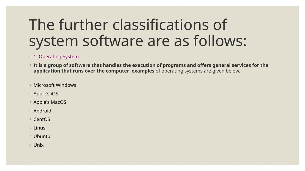 What is Software? Software is a set of programs - slide 4 of 12