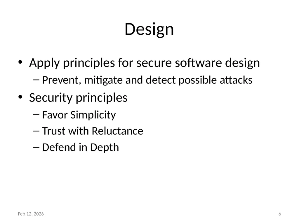 Secure Software Development Dr. Asankhaya Sharma - slide 6 of 17