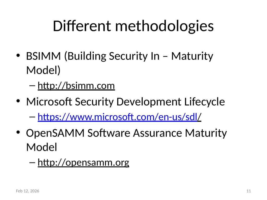 Secure Software Development Dr. Asankhaya Sharma - slide 11 of 17