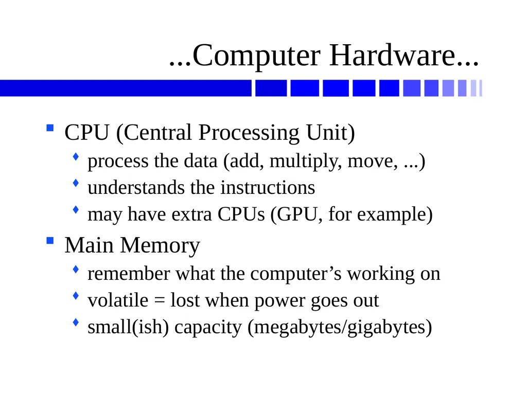 Computer Hardware and History Computers Personal - slide 5 of 41
