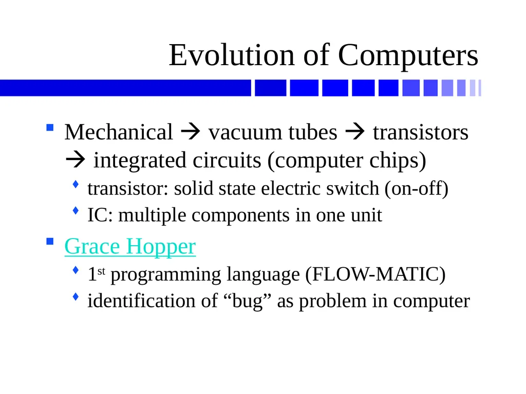 Computer Hardware and History Computers Personal - slide 33 of 41