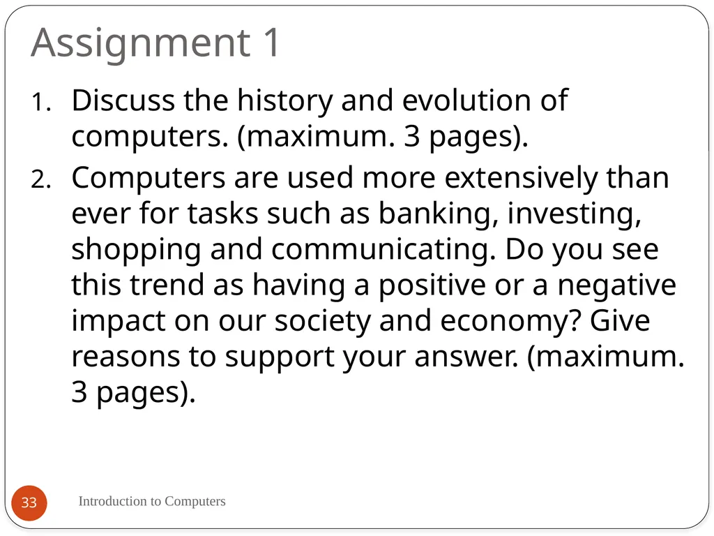 By Mrs. Muneeswari Lecturer in Computer - slide 33 of 33