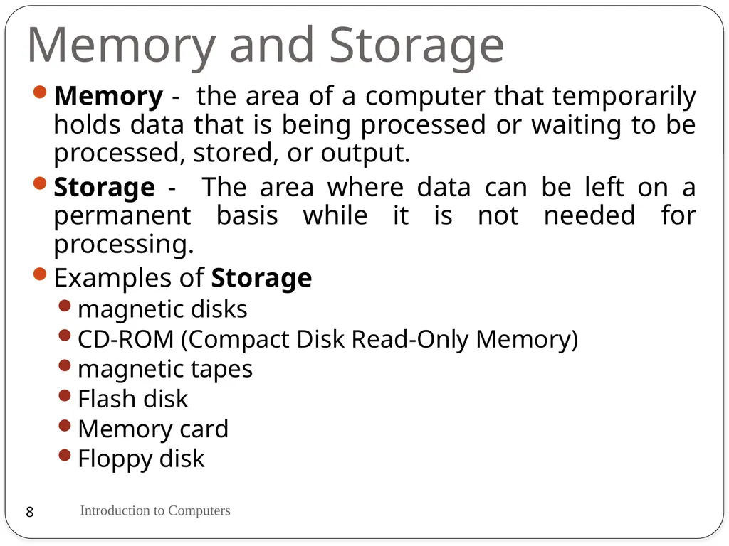 By Mrs. Muneeswari Lecturer in Computer - slide 8 of 33